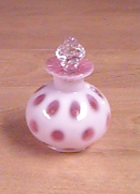 Cranberry Opalescent Coin Dot Perfume