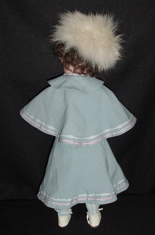 Back View of Doll with Skating Outfit