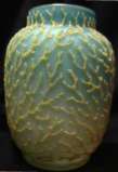 Coralene Blue Seaweed Vase