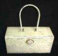 Wilardy White Marble Lucite Purse
