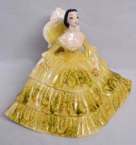 Figural Lady on Chair with Full Skirt by Mallory Studio 1957