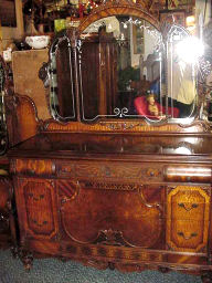 Carved and Etched Depression Bedroom Set Complete