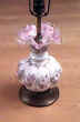 Fenton Hand-painted Peach Crest Lamp