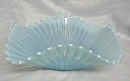 Fostoria Blue Opalescent Heirloom Centerpiece Bowl, 11" square at corners x 4" high