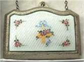 VERY RARE Double Sided Enamel Guilloche Vanity Purse