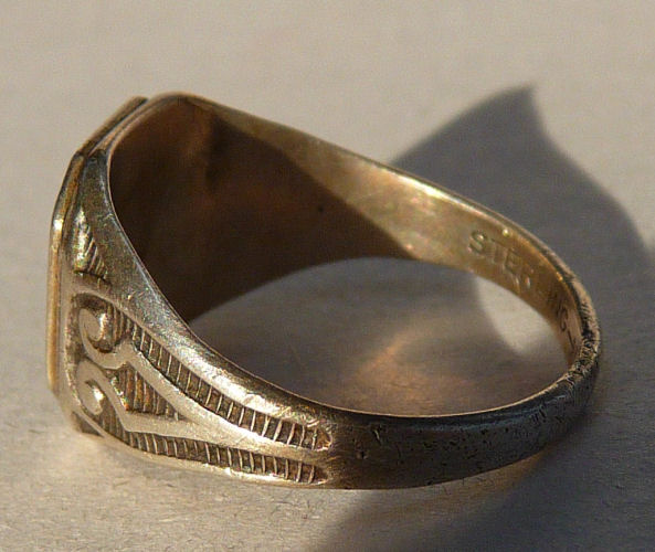 1933 chicago century of progress sterling silver ring beautifully done ...